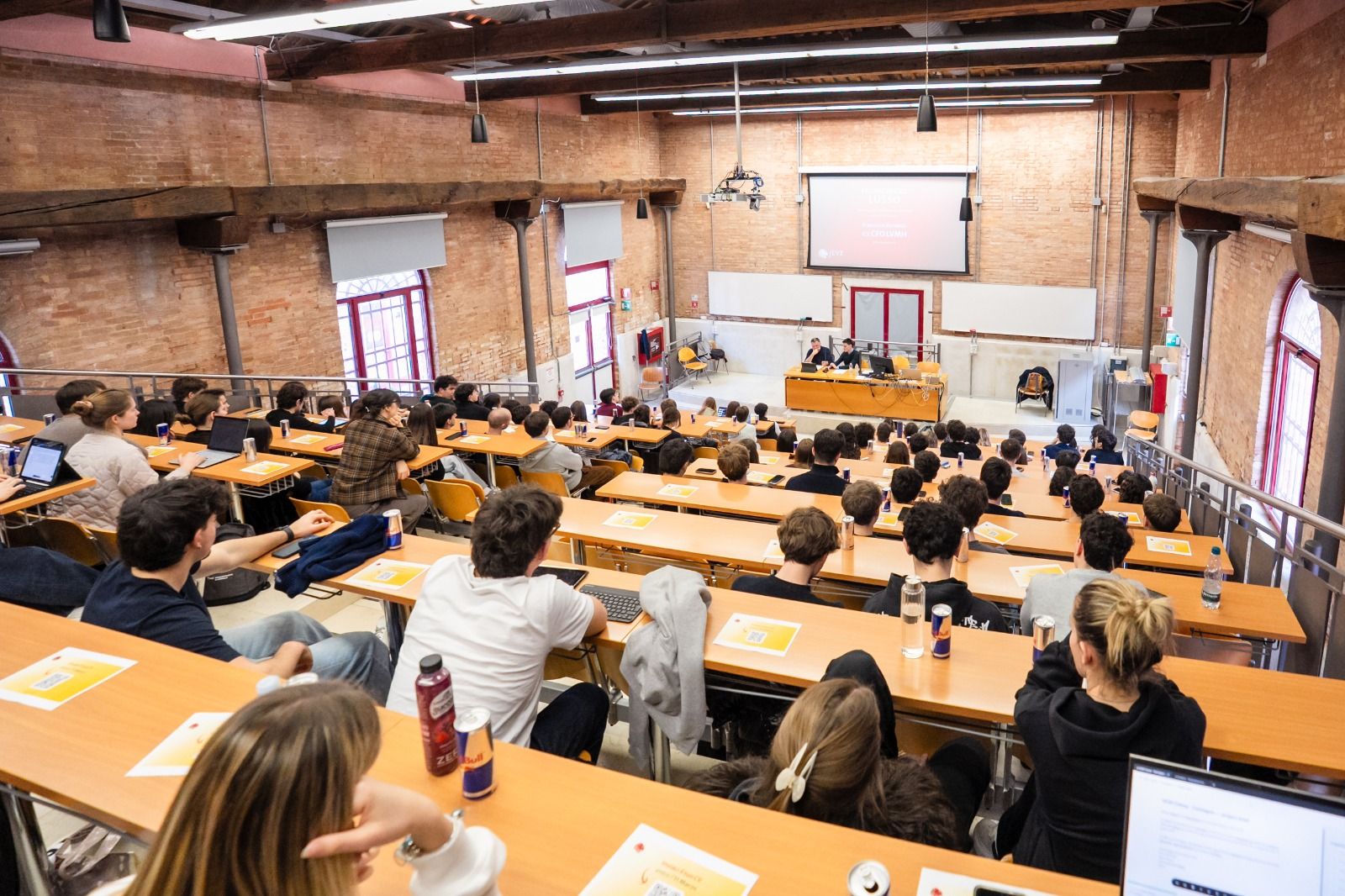 Studenti di JEVE durante un evento formativo in aula a Ca' Foscari